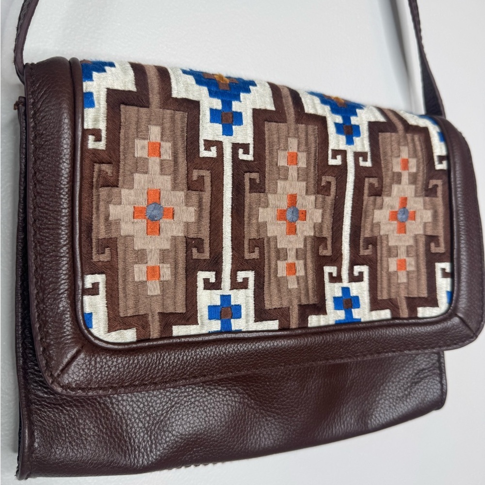 Isabella Fiore Espresso Leather Crossbody